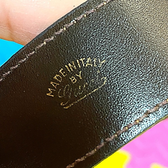 GUCCI Horse Bit Brown Leather 75cm Mens Belt - Picture 10 of 15